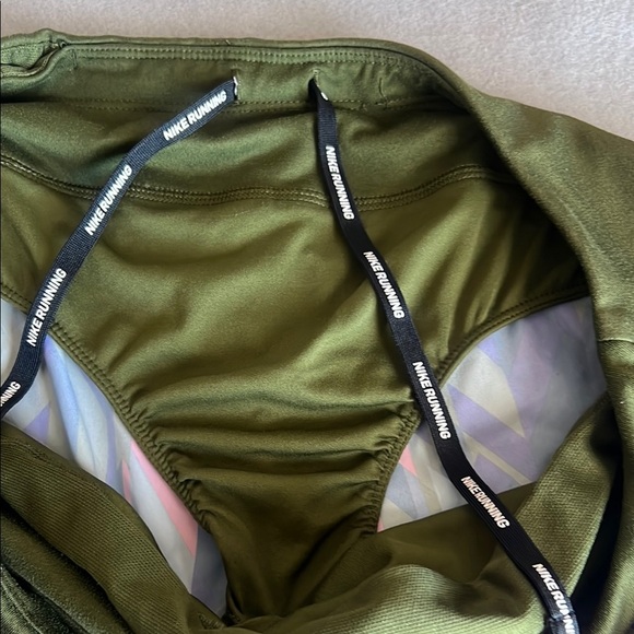 Nike Blue and Green Athletic Shorts with Elastic Waistband - Picture 10 of 12